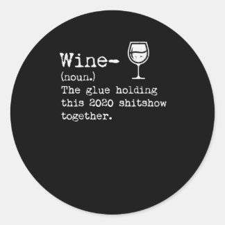 Sticker Rond Wine 2020