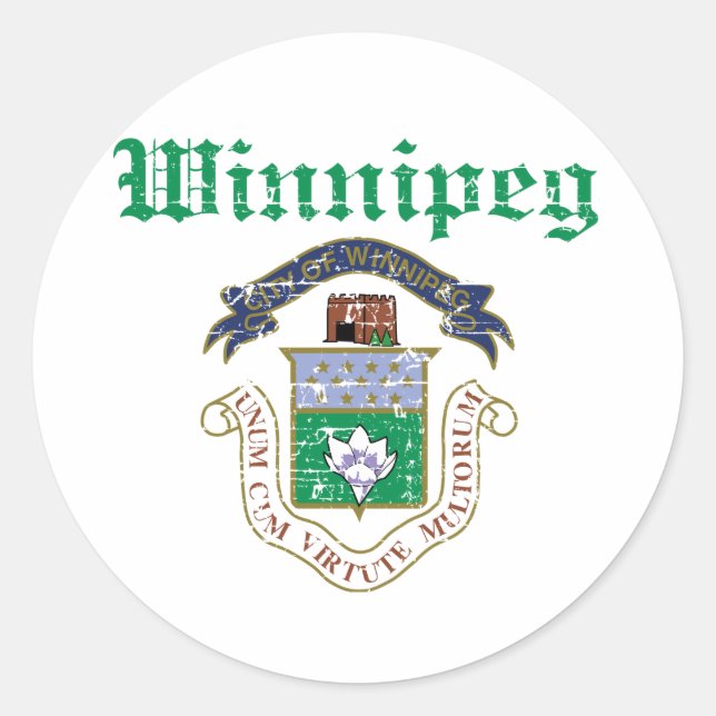 Sticker Rond Winnipeg Canada (Devant)