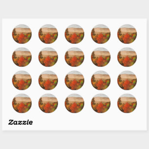 Sticker Rond Winslow Homer, Cimes d'automne,