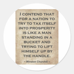 Sticker Rond Winston Churchill #1