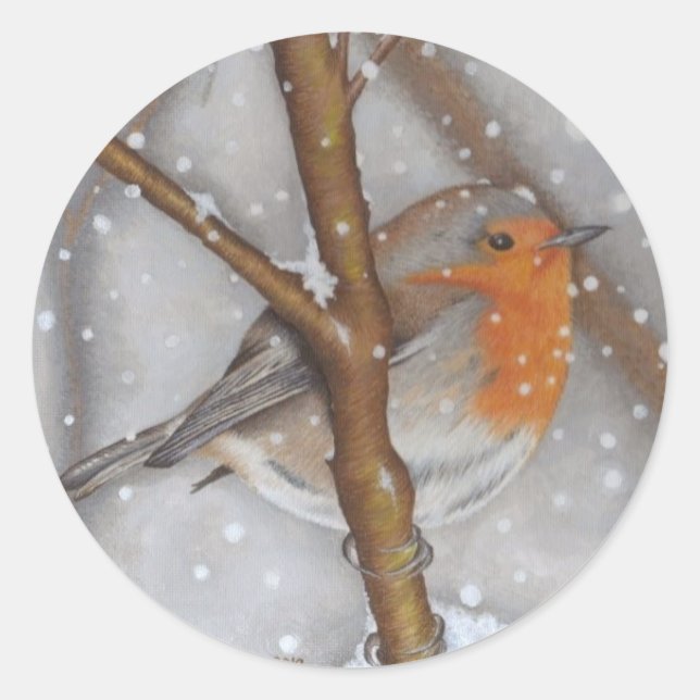 Sticker Rond Winter Wonder (Devant)