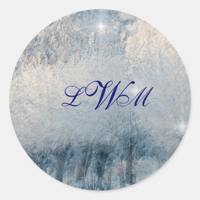 Sticker Rond Winter Wonderland (Devant)