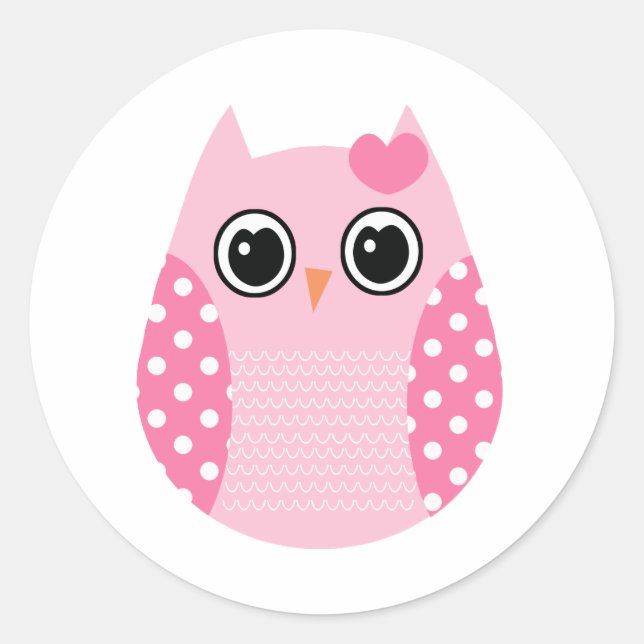 Sticker Rond Wise Owl (Devant)