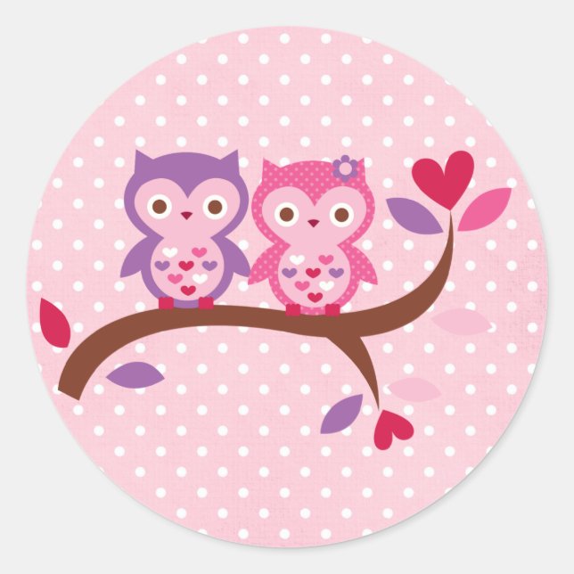 Sticker Rond Wise Owl (Devant)