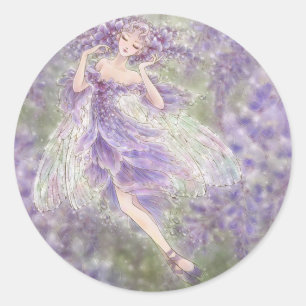 Sticker rond Wisteria