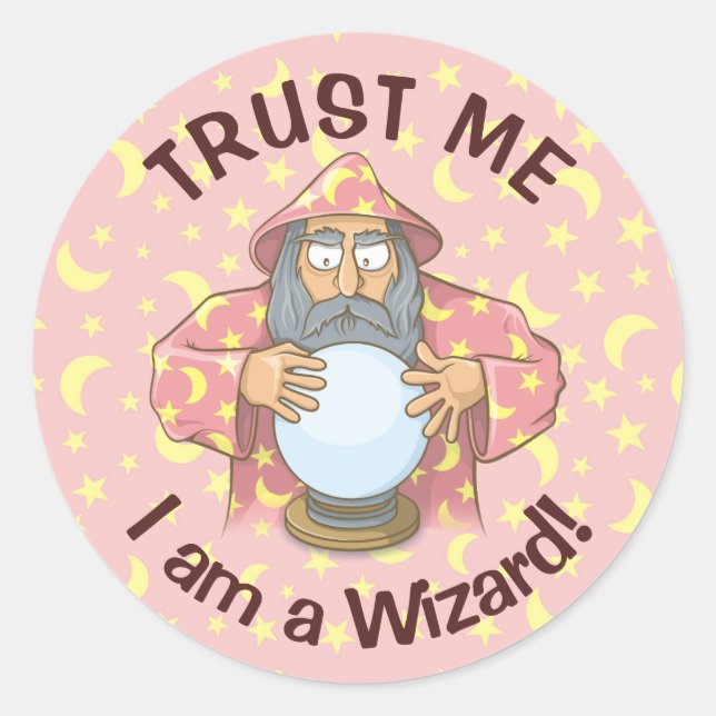 Sticker Rond Wizard (Devant)