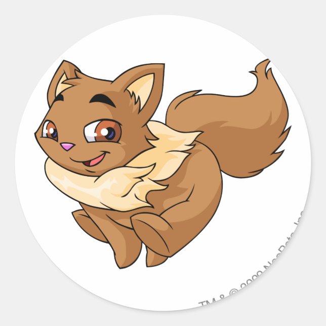 Sticker Rond Wocky Brown (Devant)