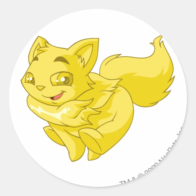 Sticker Rond Wocky Gold (Devant)
