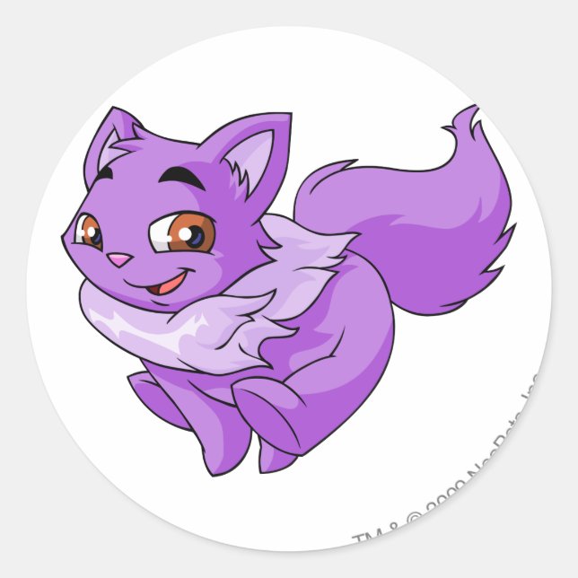 Sticker Rond Wocky Purple (Devant)