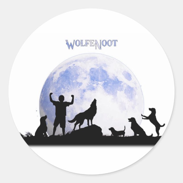 Sticker Rond Wolfenoot (Devant)