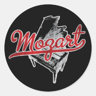 Sticker Rond Wolfgang Amadeus Mozart