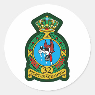 Sticker Rond Wolfhounds du 32e Escadron de chasseurs (tactique)
