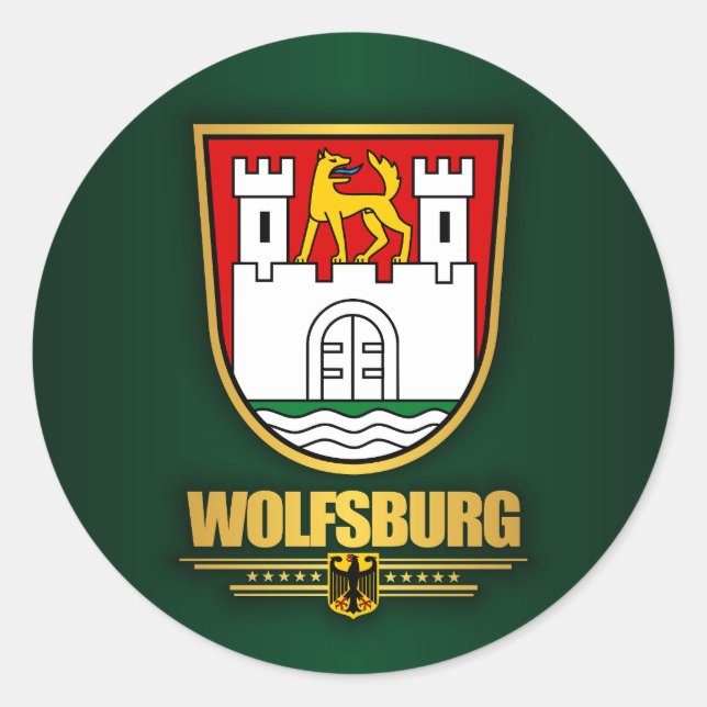 Sticker Rond Wolfsburg (Devant)