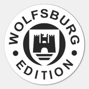 Sticker Rond Wolfsburg Edition (noir)