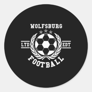 Sticker Rond Wolfsburg Soccer Jersey