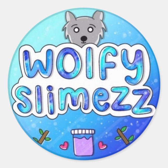 Sticker Rond Wolfy Slimezz (Devant)