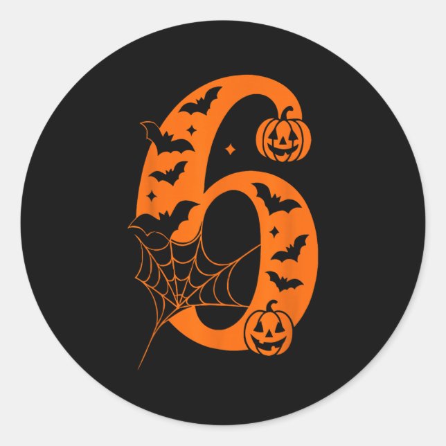 Sticker Rond Women Men Couple Halloween Costume 6 7 Rizz Six Se (Devant)