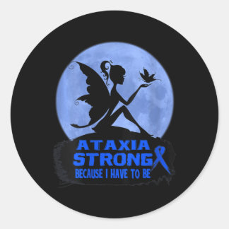 Sticker Rond Womens Ataxia Awareness V-Neck T-Shirt173 