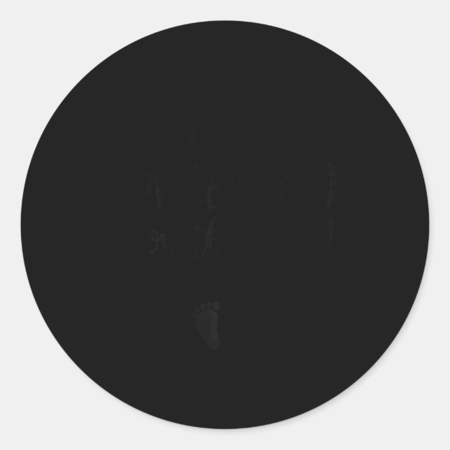 Sticker Rond Womens Easter Pregnancy Announcemen Somebunny Is O (Devant)