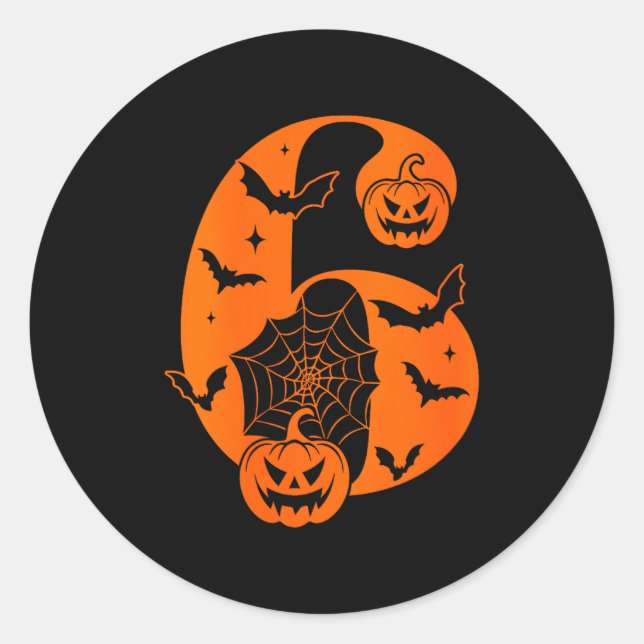 Sticker Rond Womens Fun Six Seven 6 7 Meme Design Couples Hallo (Devant)