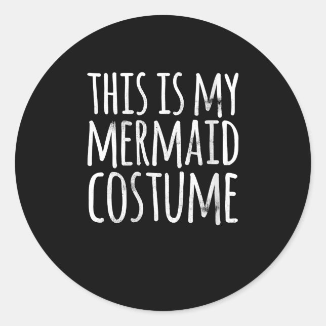 Sticker Rond Womens Funny Easy Lazy Halloween (Devant)