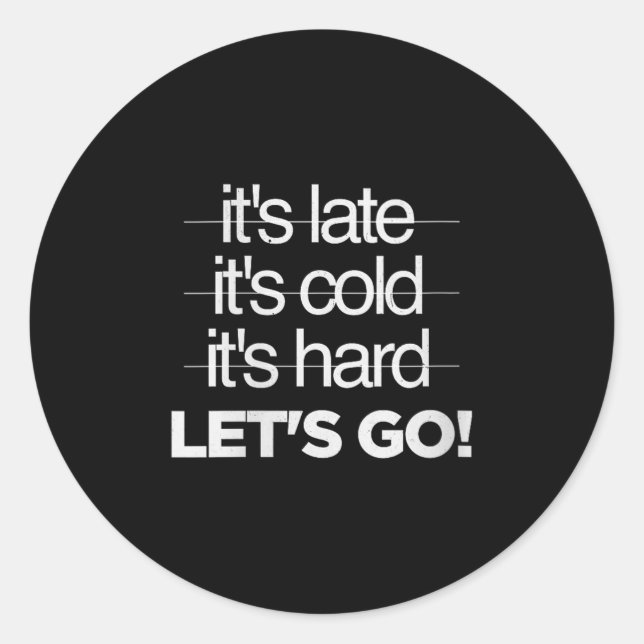 Sticker Rond Womens Great Motivational Discipline Workout No Ex (Devant)