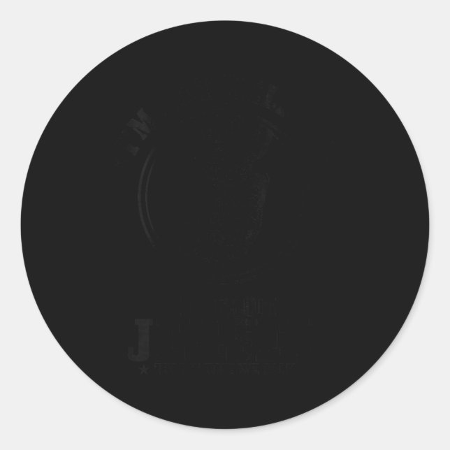 Sticker Rond Womens I'm Not Yelling I'm From New Jersey Funny S (Devant)