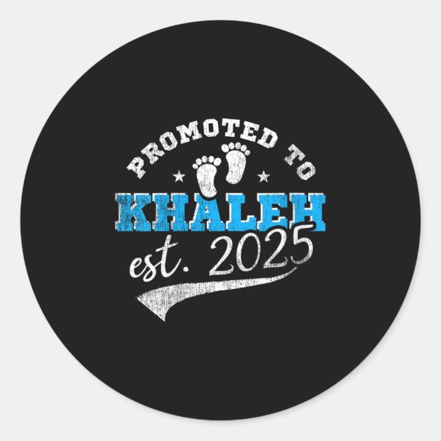 Sticker Rond Womens Promoted To Khaleh 2025 New Iranian Aunt Vi (Devant)