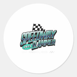 Sticker Rond Womens Speedway Slammer - Bunker Hill, Indiana V-n