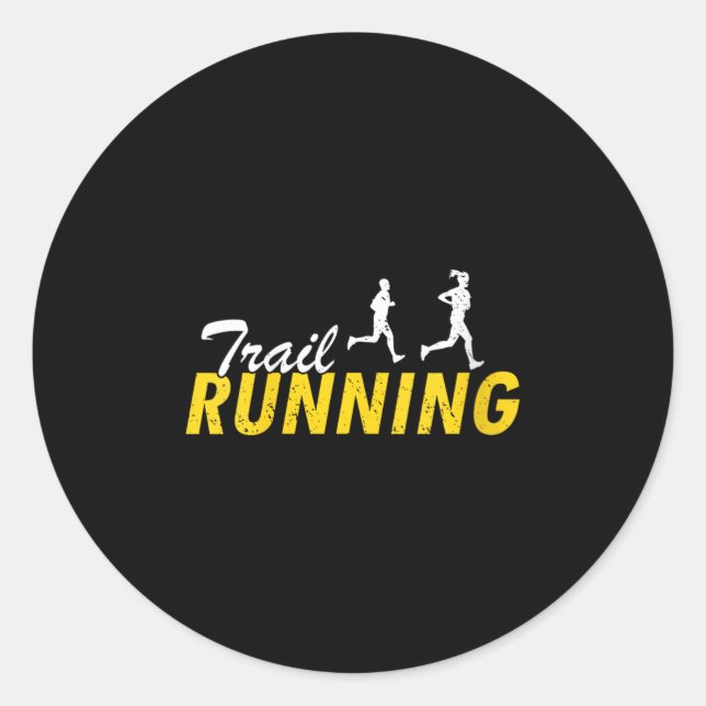 Sticker Rond Womens Trail Running Mountain Path Outdoor Fitness (Devant)