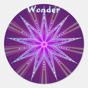 Sticker Rond Wonder (Autocollant de vertu)