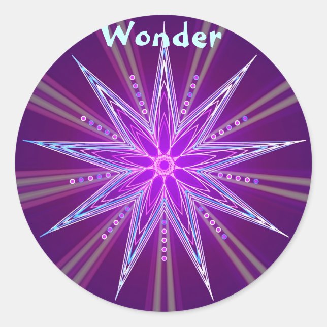 Sticker Rond Wonder (Autocollant de vertu) (Devant)