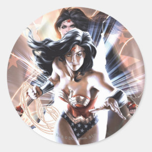 Sticker Rond Wonder Woman Couverture comique #609 Variant