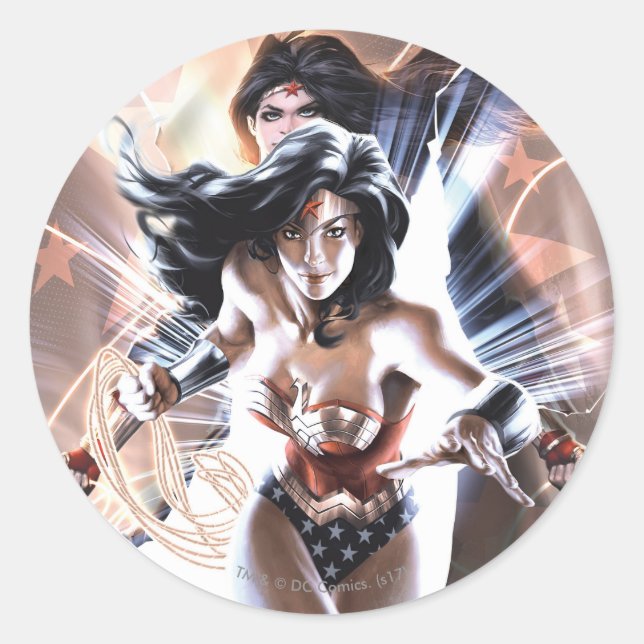 Sticker Rond Wonder Woman Couverture comique #609 Variant (Devant)