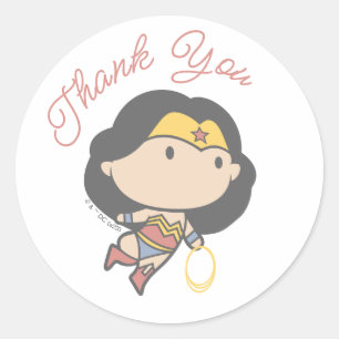 Sticker Rond Wonder Woman Nouveau bébé bientôt