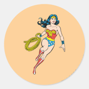 Sticker Rond Wonder Woman Run