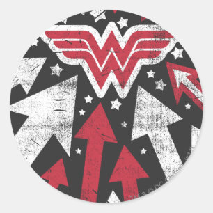 Sticker Rond Wonder Wonder Woman