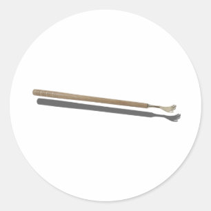 Sticker Rond WoodenBackScratcher022111