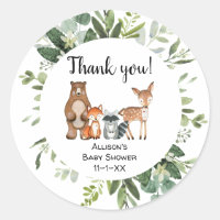 Woodland forêt amis animaux faveur merci