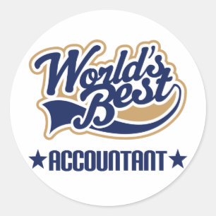 Sticker Rond World Best Accountant