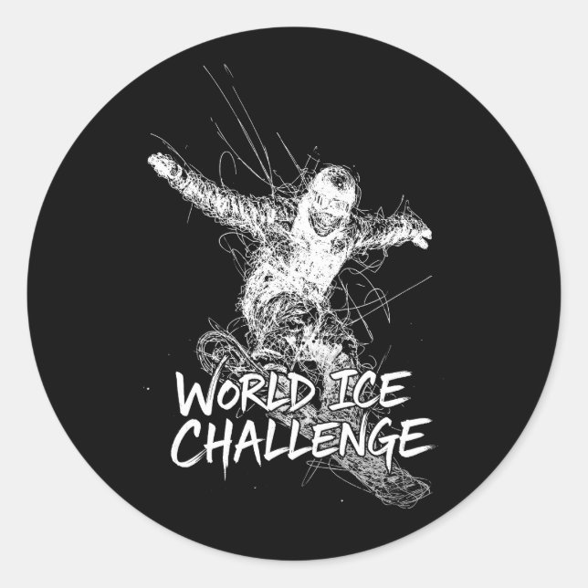 Sticker Rond World Ice Challenge (Devant)