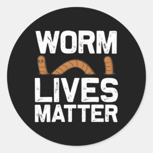 Sticker Rond Worm Pour Les Agriculteurs De La Grunting