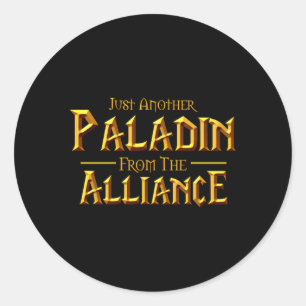 Sticker Rond Wow Juste Un Autre Paladin Du Jeu De L'Alliance