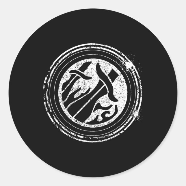 Sticker Rond Wow Rogue Joueur de jeu de rôle  (Devant)