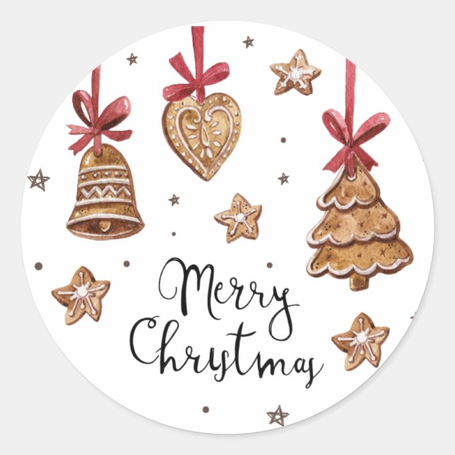 Sticker Rond Wrap your gifts with joy this holiday season! (Devant)