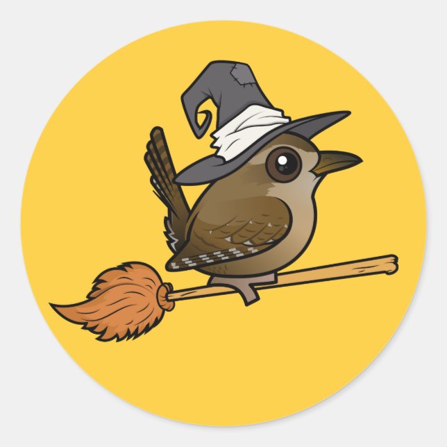 Sticker Rond Wren Witch (Devant)