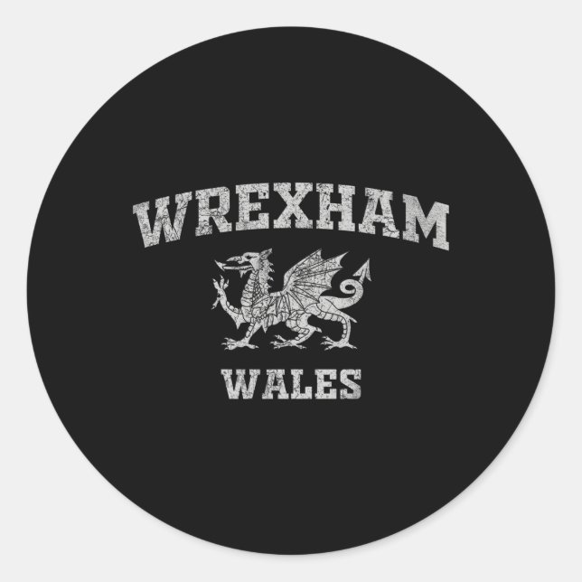 Sticker Rond Wrexham Wales (Devant)