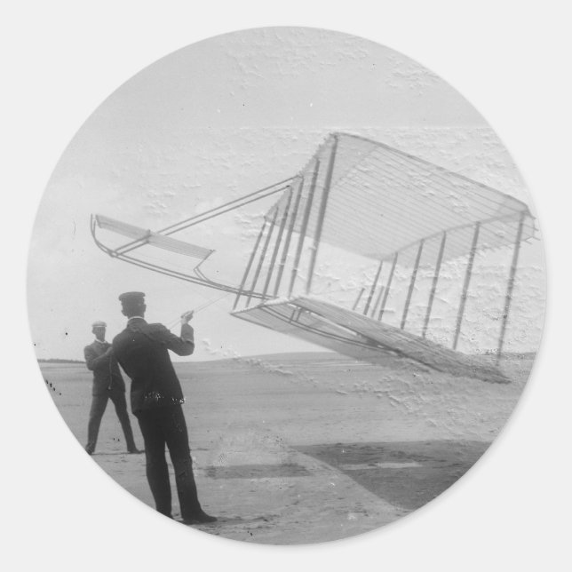Sticker Rond Wright Brothers (Devant)