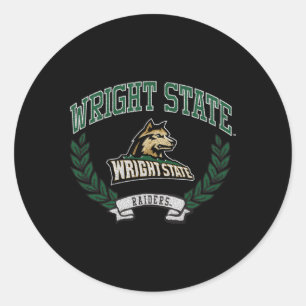 Sticker Rond Wright State Raiders Victoire Heather Grey