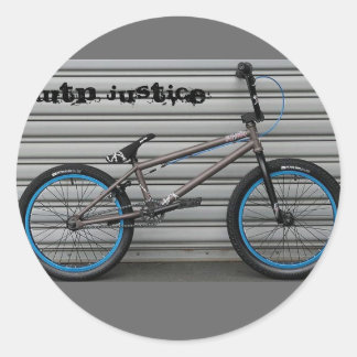 Sticker Rond wtp_justice_10_gray, JUSTICE WTP